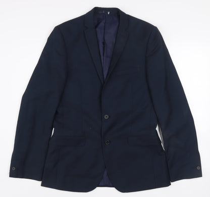 Mens UK Size 38 Red Herring Regular Blue Suit Jacket