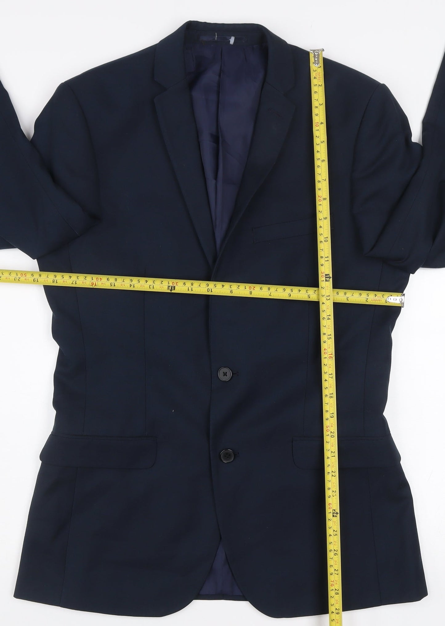 Mens UK Size 38 Red Herring Regular Blue Suit Jacket