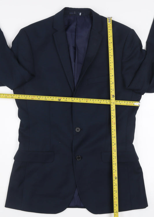 Mens UK Size 38 Red Herring Regular Blue Suit Jacket