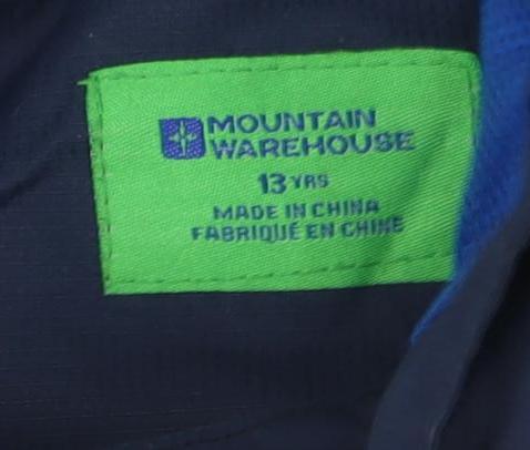 Boys UK Size 13 Years Mountain Warehouse Blue Parka Coat