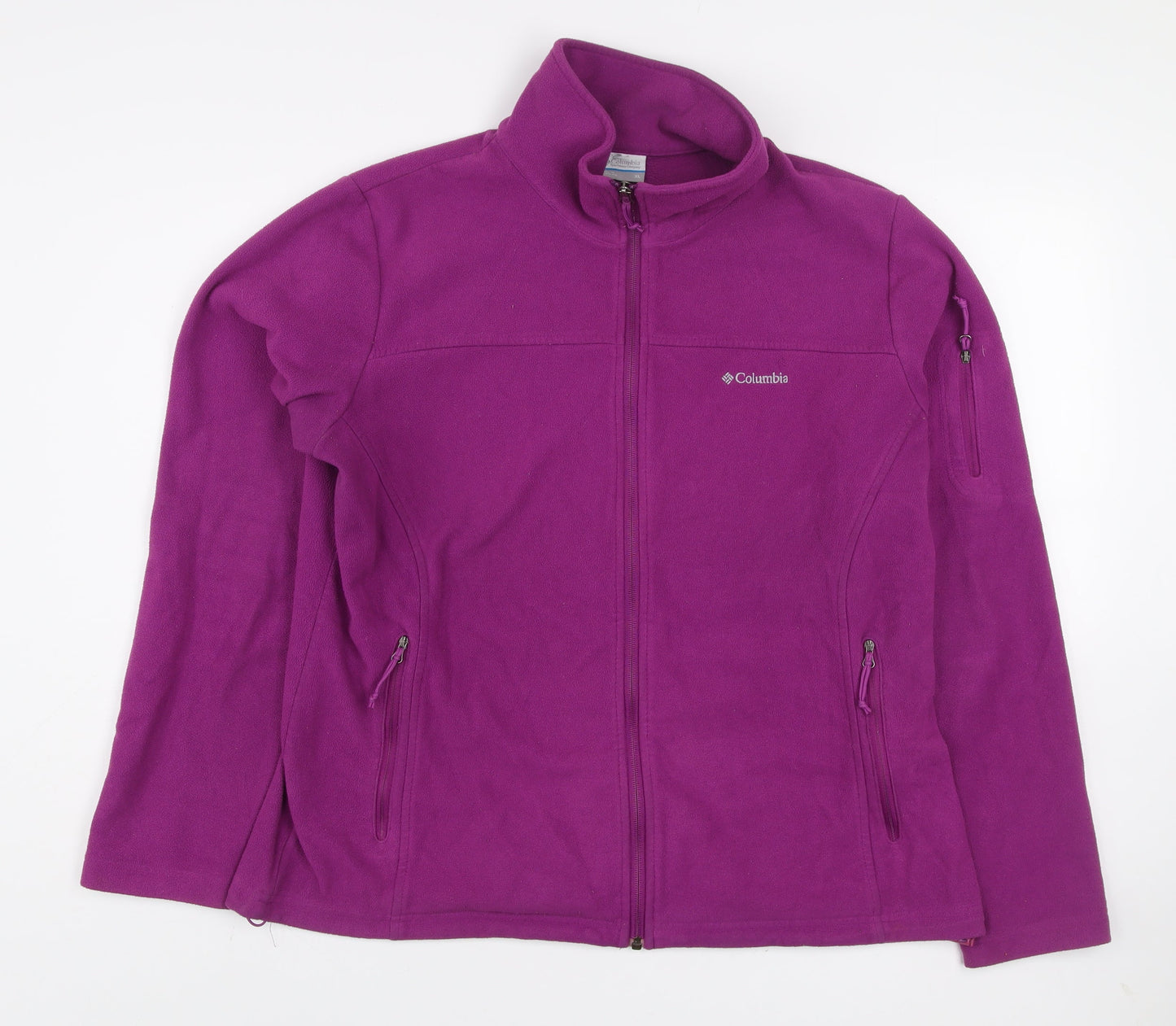 Columbia Women’s Purple Full Zip Fleece Sweatshirt XL