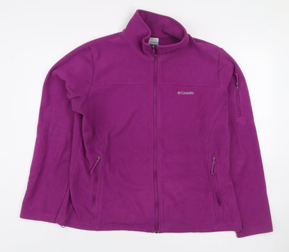 Columbia Women’s Purple Full Zip Fleece Sweatshirt XL