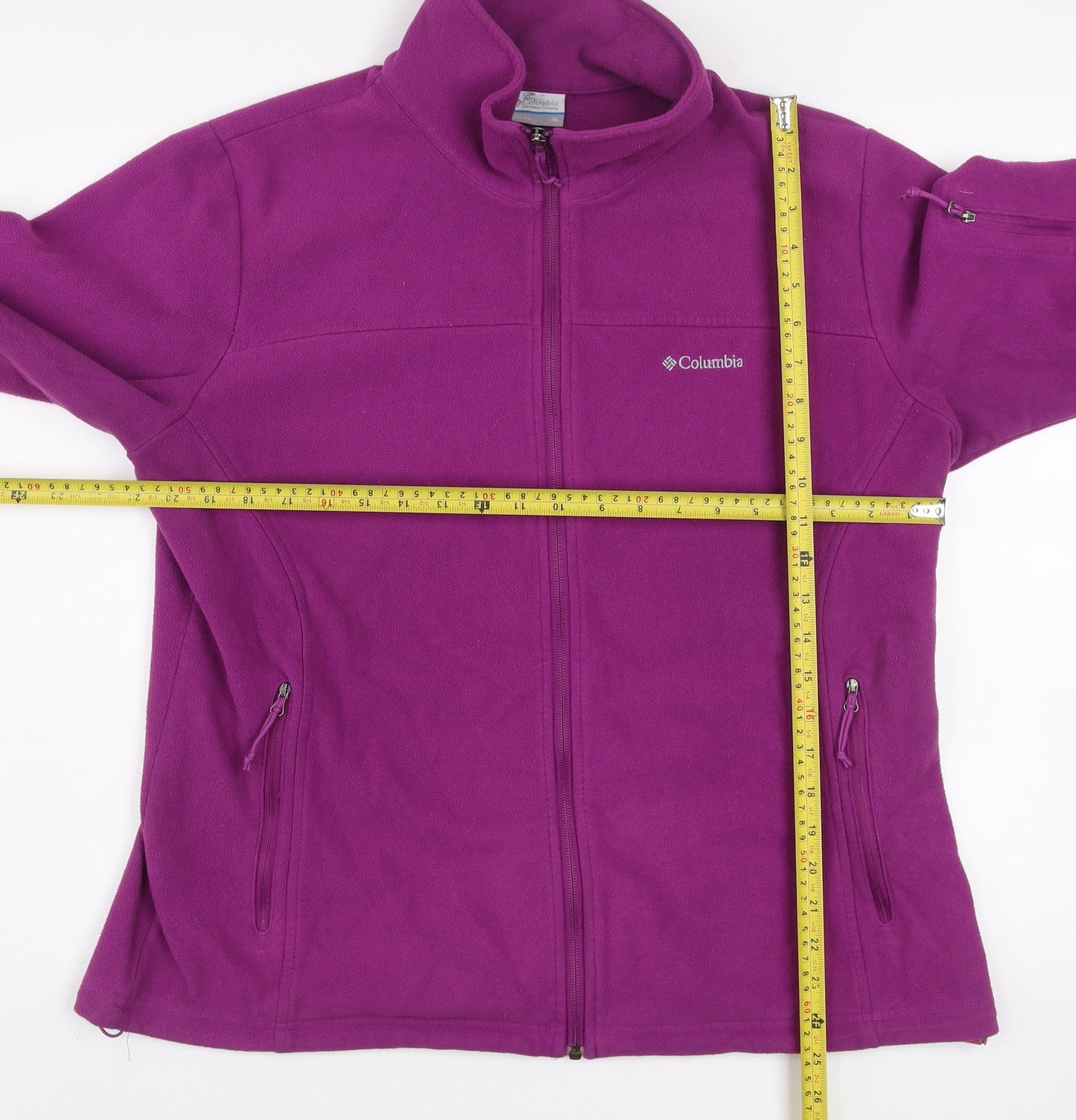 Columbia Women’s Purple Full Zip Fleece Sweatshirt XL