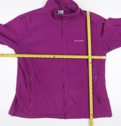 Columbia Women’s Purple Full Zip Fleece Sweatshirt XL