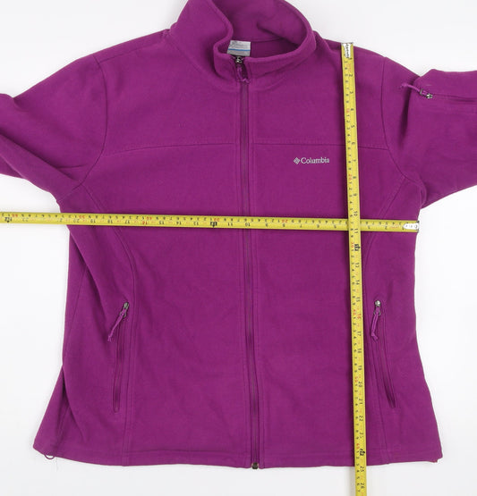 Columbia Women’s Purple Full Zip Fleece Sweatshirt XL