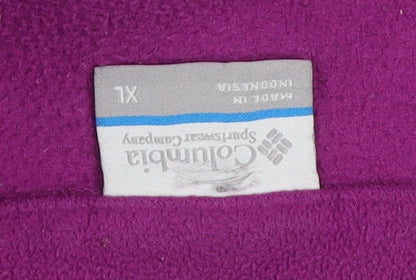 Columbia Women’s Purple Full Zip Fleece Sweatshirt XL