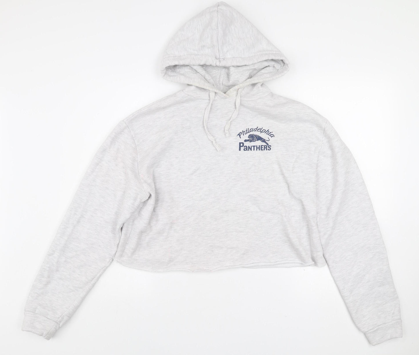 Topshop Women’s Grey Hooded Pullover Hoodie Size 14 Philadelphia Panthers