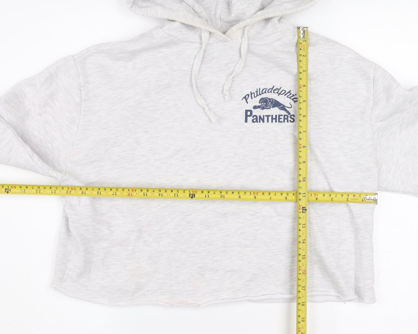 Topshop Women’s Grey Hooded Pullover Hoodie Size 14 Philadelphia Panthers