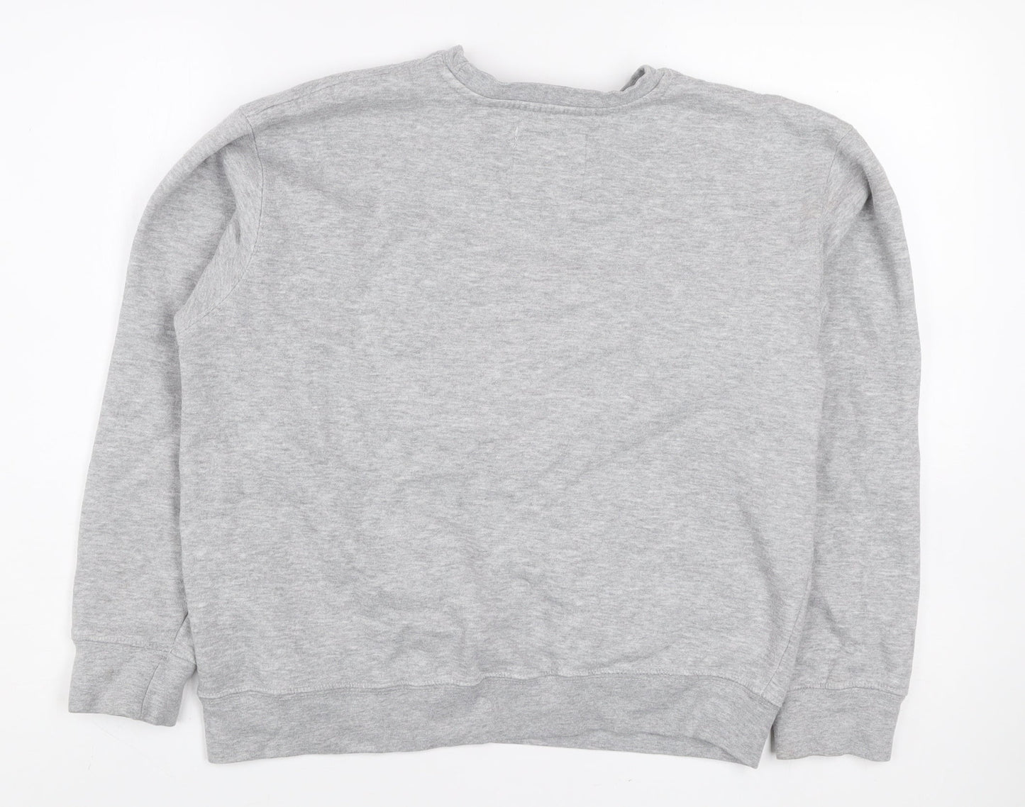 New York Popular Men's Grey Crew Neck Pullover Sweatshirt M
