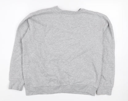 New York Popular Men's Grey Crew Neck Pullover Sweatshirt M