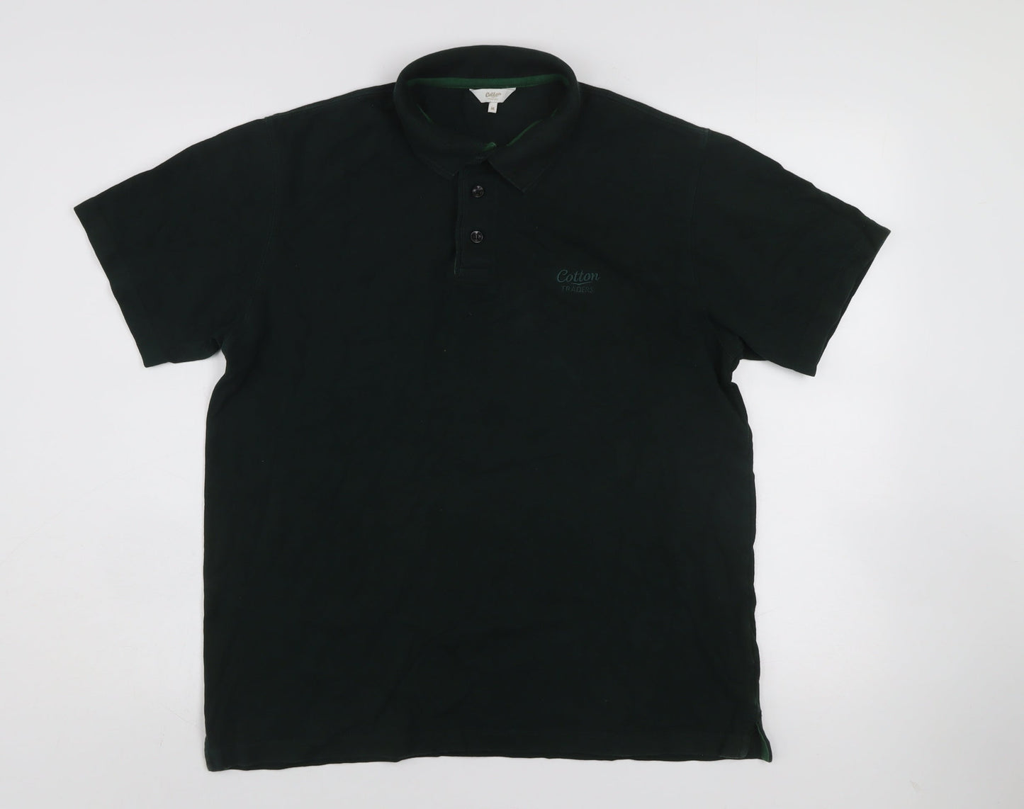 Cotton Traders Women's Evergreen Polo Shirt M 100% Cotton