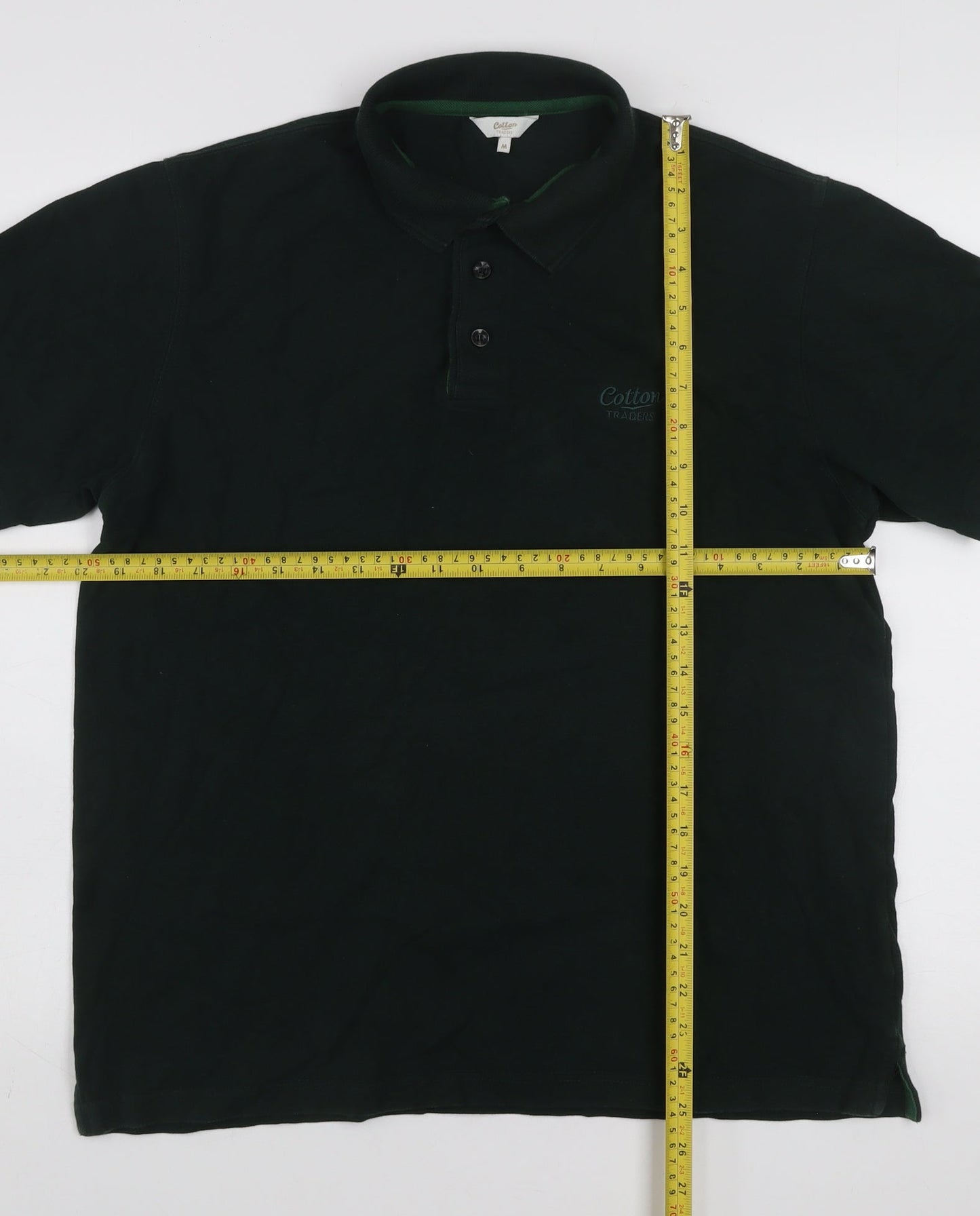 Cotton Traders Women's Evergreen Polo Shirt M 100% Cotton
