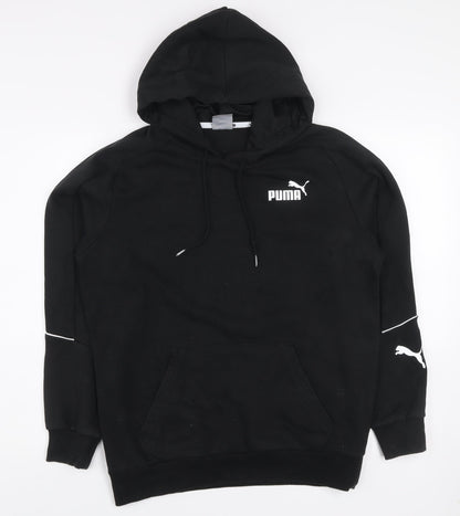 Mens UK Size S PUMA Black Pullover Hoodie