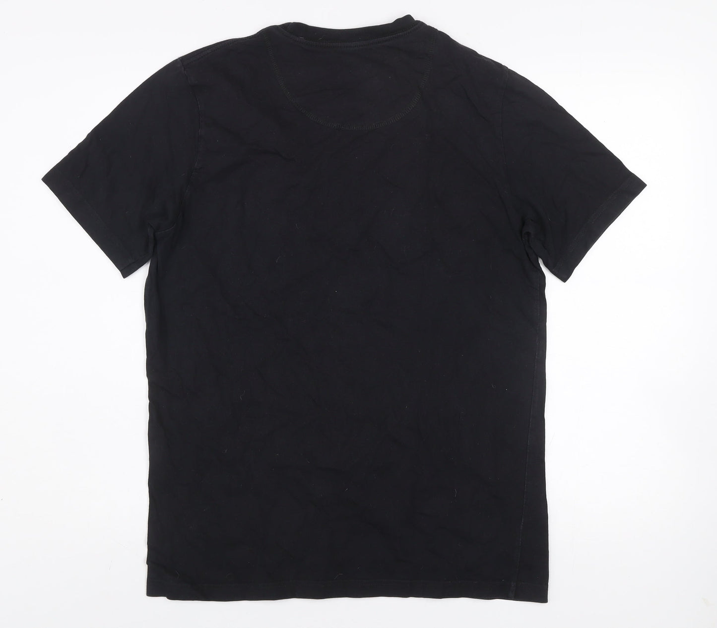 Paul Smith Men’s Black Factory Records Cotton Crew Neck T-Shirt M
