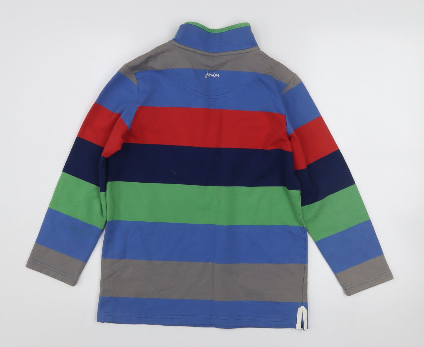 Joules Boys Multicoloured 9-10 Years 1/4 Zip Striped Hoodie