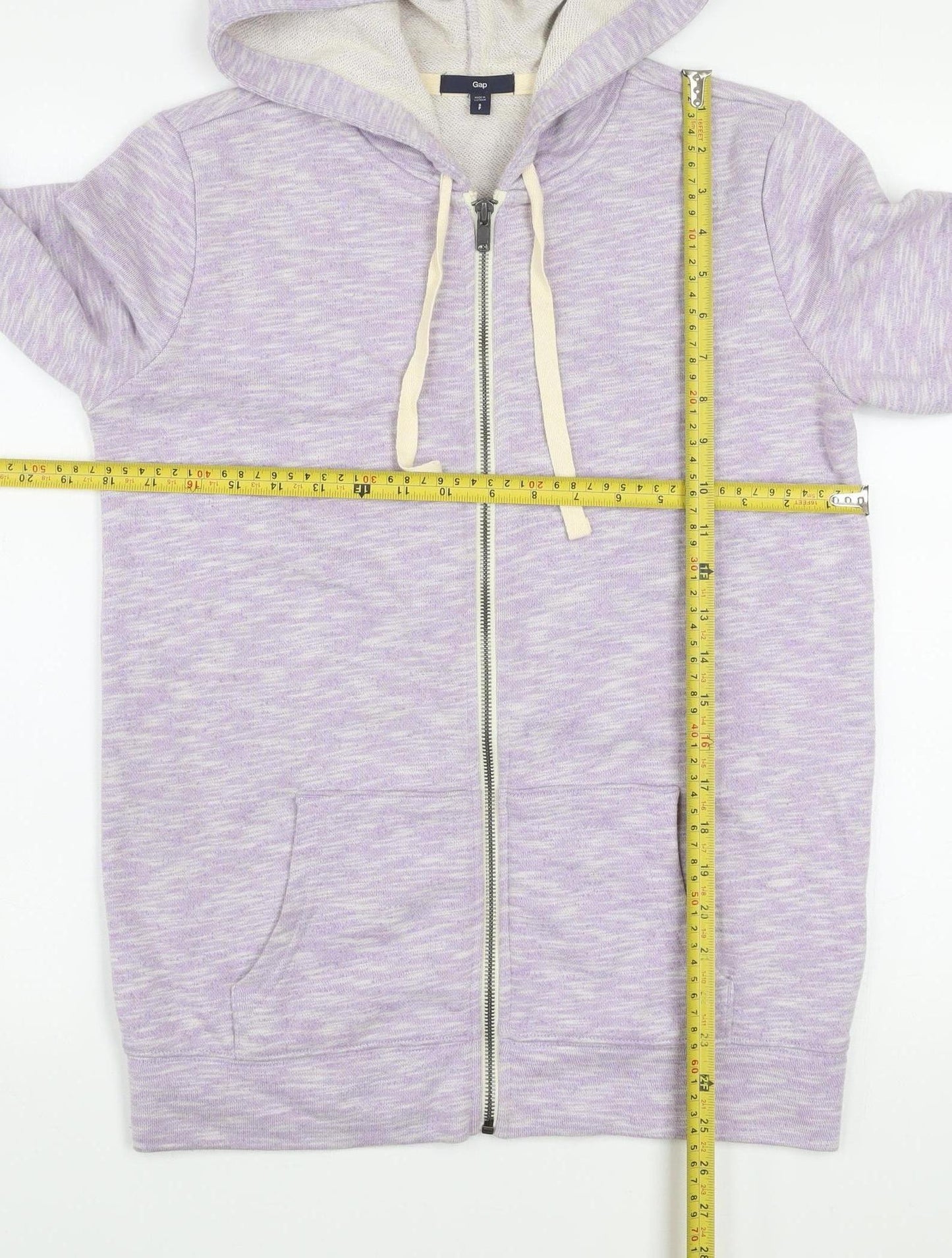 Gap Women Lilac Full Zip Hoodie Size Small Cotton Blend