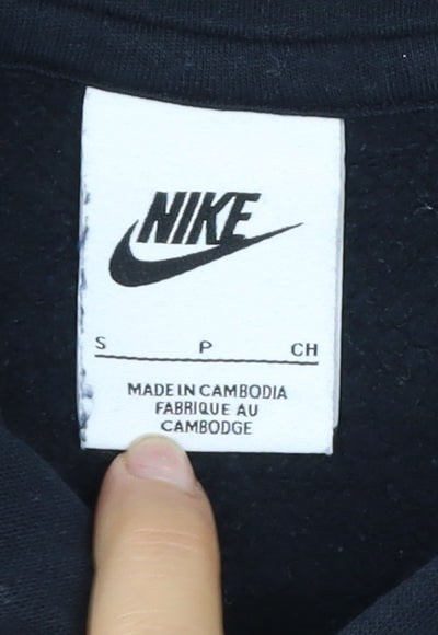 Mens UK Size S Nike Black Pullover Hoodie