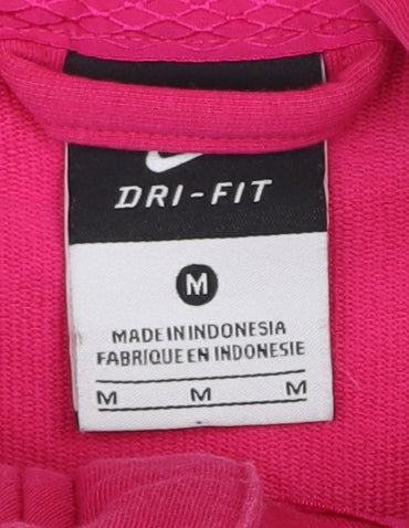 Nike Women’s Pink Full Zip Dri-FIT Hoodie Sweatshirt M