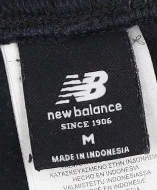 New Balance Men Black Jogger Sweatpants M Fleece Tapered Fit