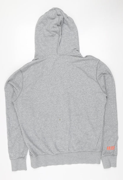 Superdry Mens Grey Sport Pullover Hoodie Size L