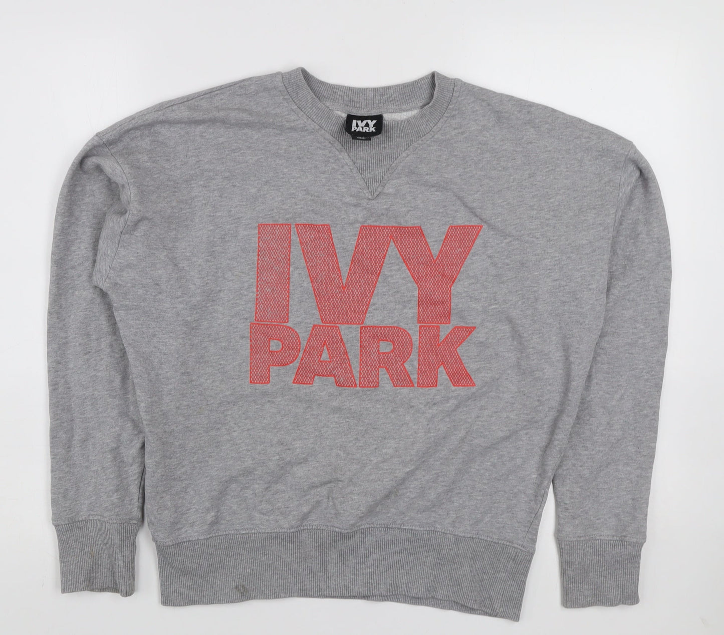 Ivy Park Women’s Grey Logo Crew Neck Pullover Sweatshirt XS