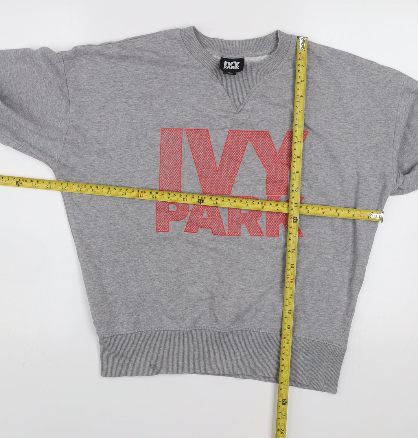 Ivy Park Women’s Grey Logo Crew Neck Pullover Sweatshirt XS