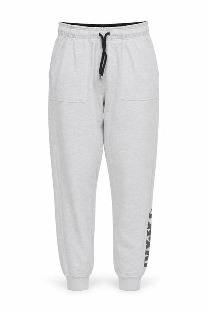 Front view of Ivy Park Women's Grey Jogger Sweatpants S Regular Fit Elastic Waist