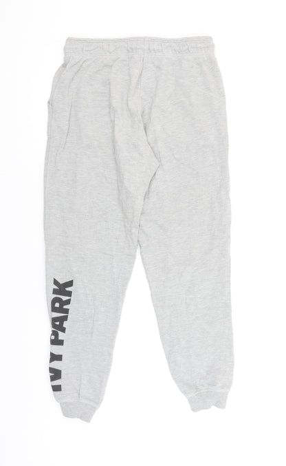 Ivy Park Women's Grey Jogger Sweatpants S Regular Fit Elastic Waist