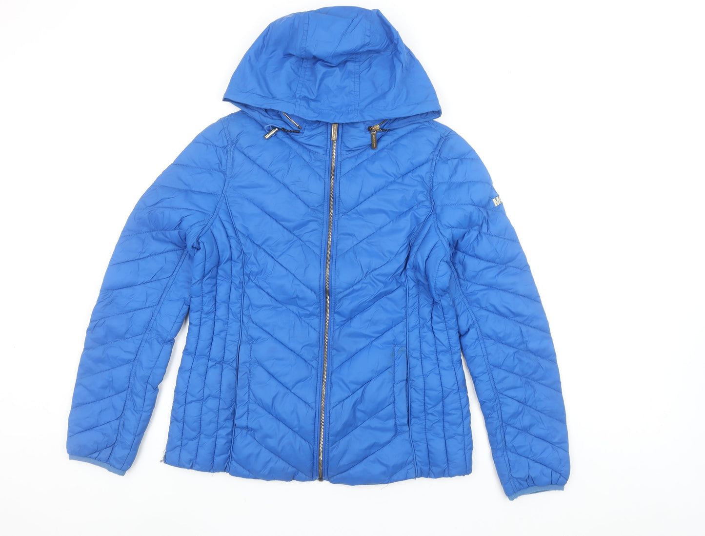 Womens UK Size S Michael Kors Blue Puffer Jacket