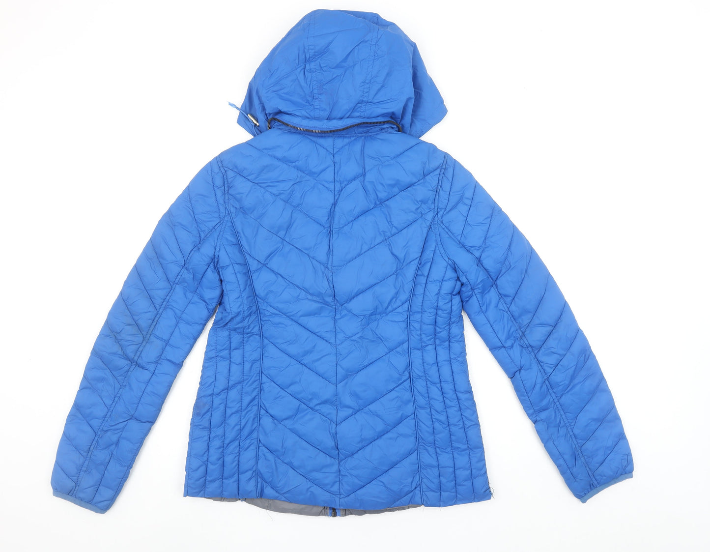 Womens UK Size S Michael Kors Blue Puffer Jacket