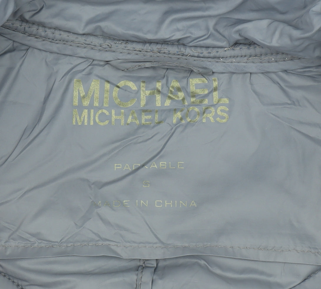 Womens UK Size S Michael Kors Blue Puffer Jacket