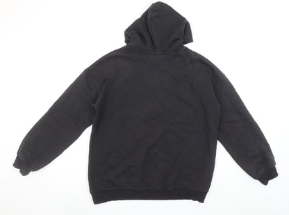H&M Girls Harry Potter Black Pullover Hoodie 13-14 Years Hogwarts Fleece