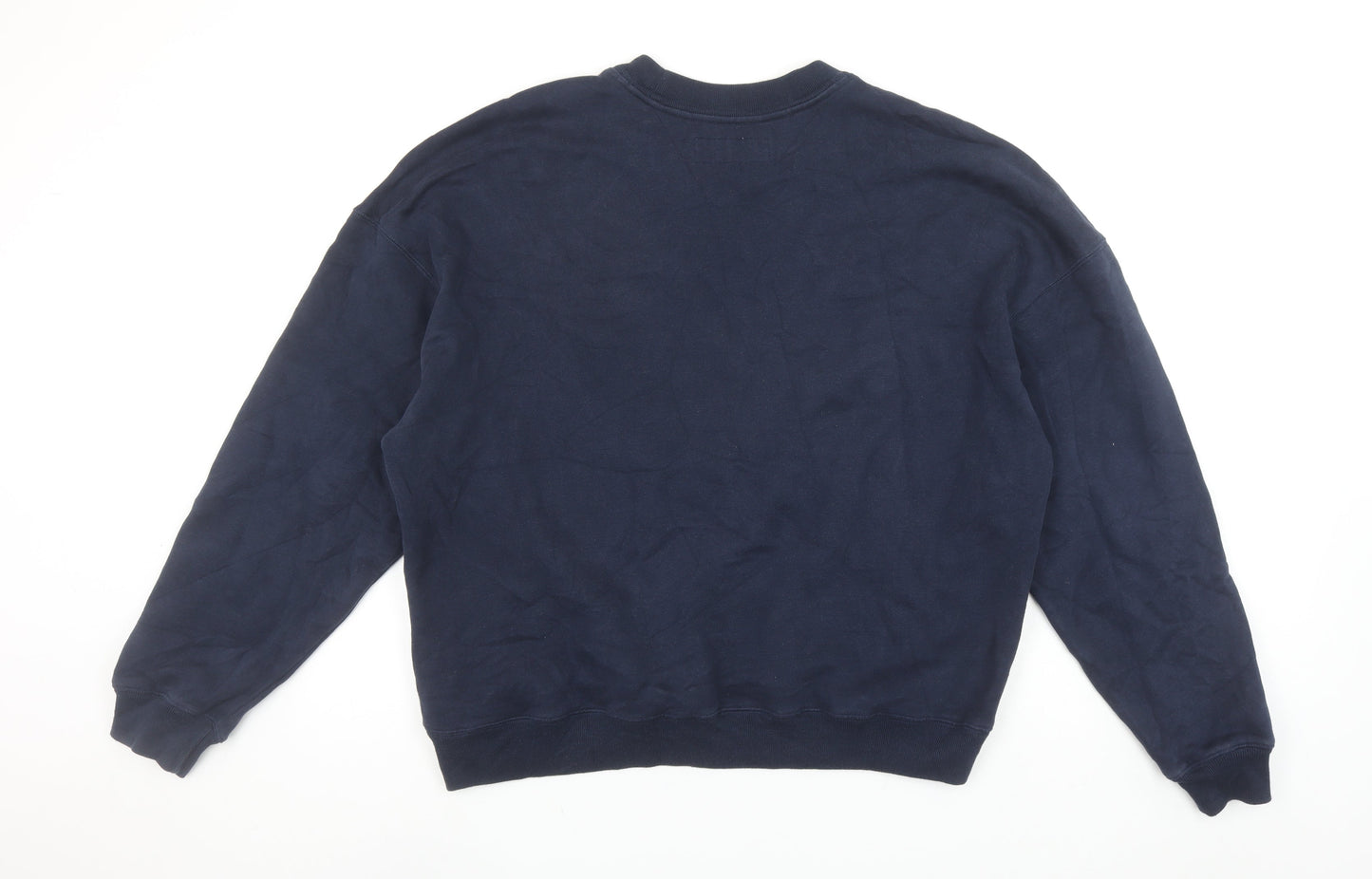 Hollister Womens Navy Blue Santa Monica Grizzlies Pullover Sweatshirt L