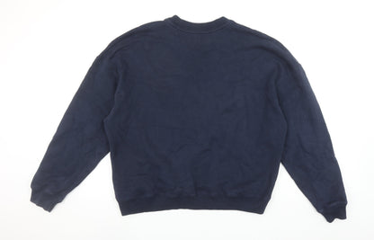 Hollister Womens Navy Blue Santa Monica Grizzlies Pullover Sweatshirt L