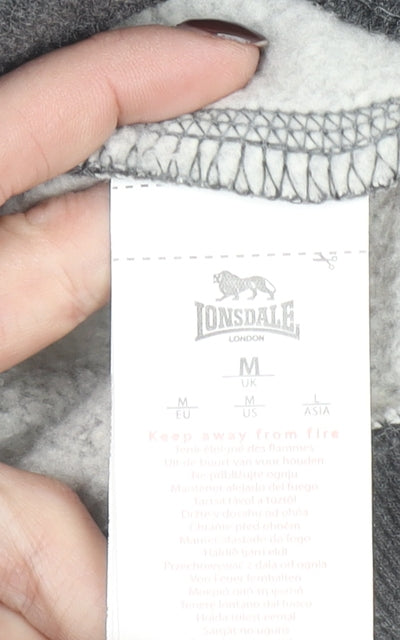 Lonsdale London Women's Grey Sweatshirt Medium Pullover Crew Neck