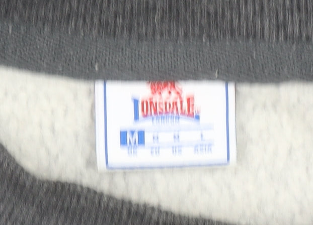 Lonsdale London Women's Grey Sweatshirt Medium Pullover Crew Neck