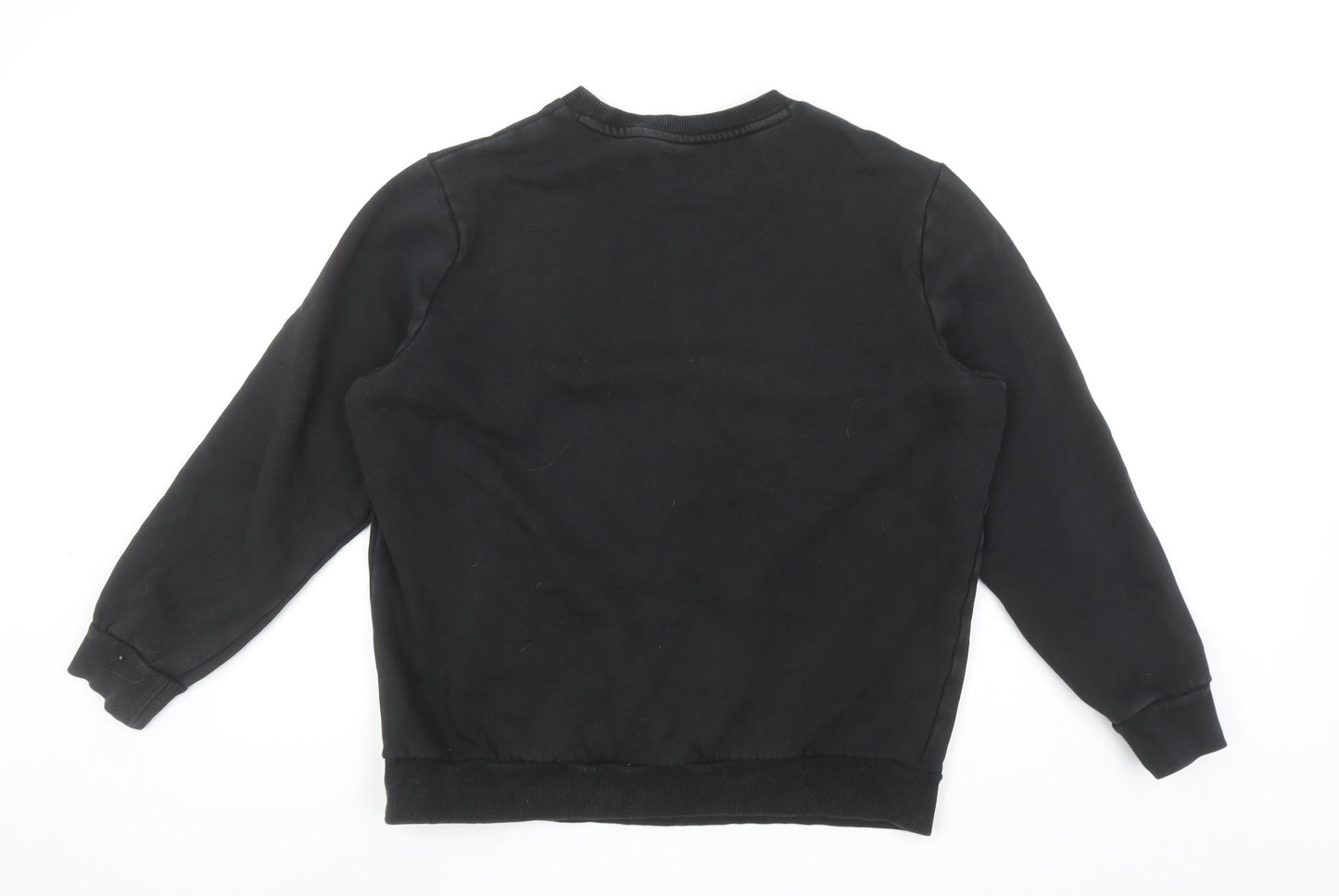 Puma Womens Black Large Crew Neck Pullover Sweatshirt