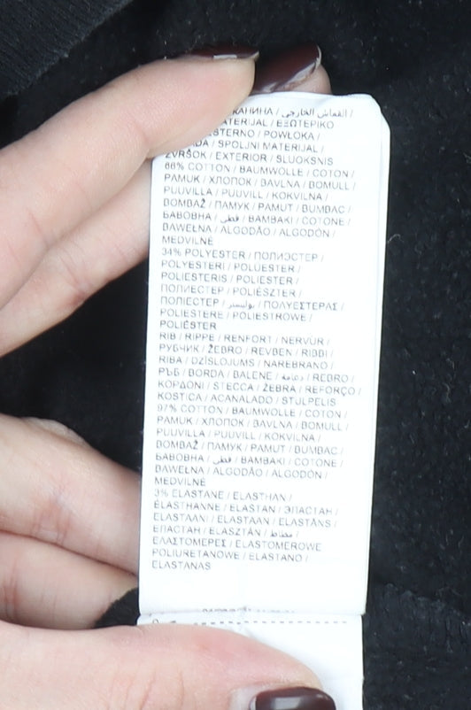 Puma Womens Black Large Crew Neck Pullover Sweatshirt