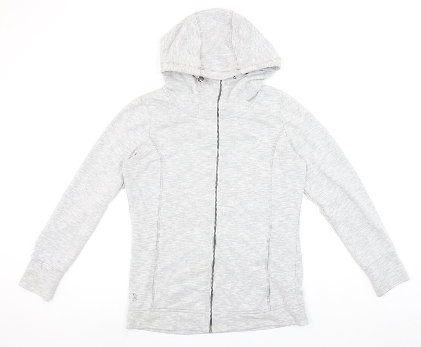 Regatta Women Grey Full Zip Hoodie UK 12 Lined Outdoor Sweatshirt