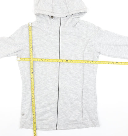 Regatta Women Grey Full Zip Hoodie UK 12 Lined Outdoor Sweatshirt