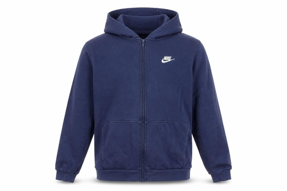 Boys UK Size XL 15-16 Years Nike Blue Full Zip Hoodie