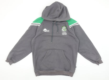 Samurai Sportswear Men's Grey Pullover Hoodie Size M Rugby Embroidered Logo