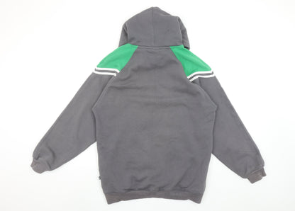Samurai Sportswear Men's Grey Pullover Hoodie Size M Rugby Embroidered Logo