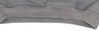 Samurai Sportswear Men's Grey Pullover Hoodie Size M Rugby Embroidered Logo