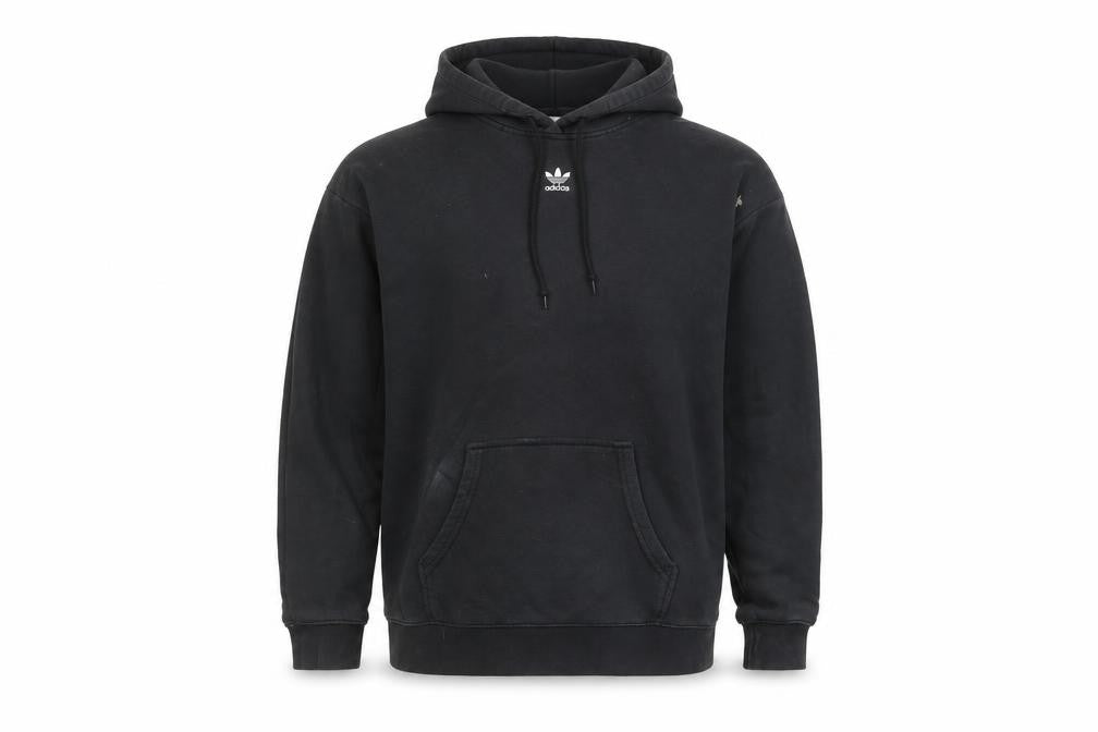Mens UK Size S adidas Black Pullover Hoodie
