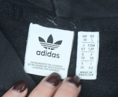 Adidas Men's Black Pullover Hoodie Size S Cotton Blend Sportswear