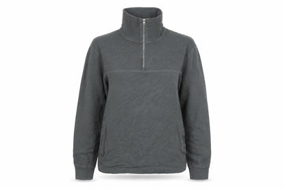 Zara Women’s Grey 1/2 Zip Pullover Sweatshirt Size S