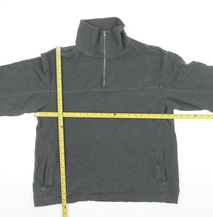 Zara Women’s Grey 1/2 Zip Pullover Sweatshirt Size S