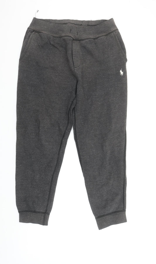 Polo Ralph Lauren Women’s Grey Jogger Sweatpants M Elastic Waist Casual