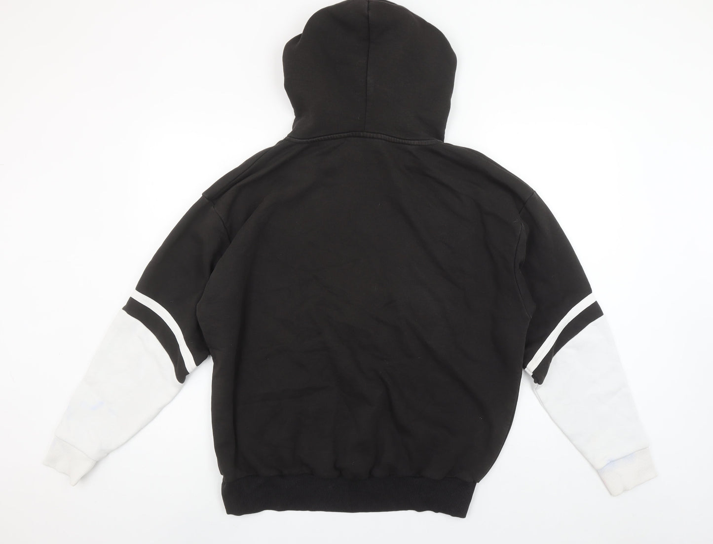 Beck & Hersey Men's Black Hoodie Pullover Logo Sports Style Size M